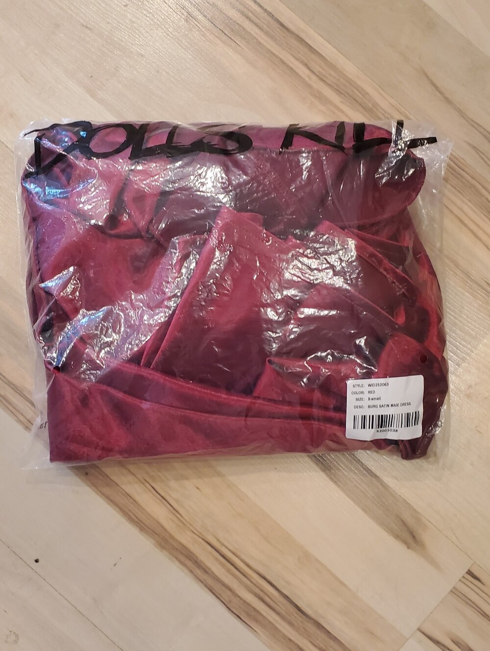 NWT Widow x Dolls Kill Envy Appeal Red Satin Maxi Dress Size XS - Picture 11 of 11